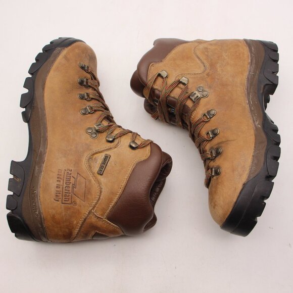Zamberlan Mountaineering Gore Tex Men's Size 8 H  Brown Leather Hiking Boots - Picture 8 of 12